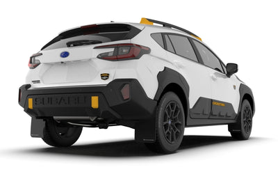 Rally Armor 24-26 Subaru Crosstrek (Wilderness Only) Black UR Mud Flap W/Grey Logo-No Drilling Req
