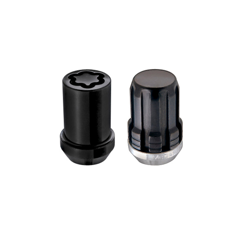 McGard SplineDrive Tuner 5 Lug Install Kit w/Locks & Tool (Cone) M12X1.25 / 13/16 Hex - Black