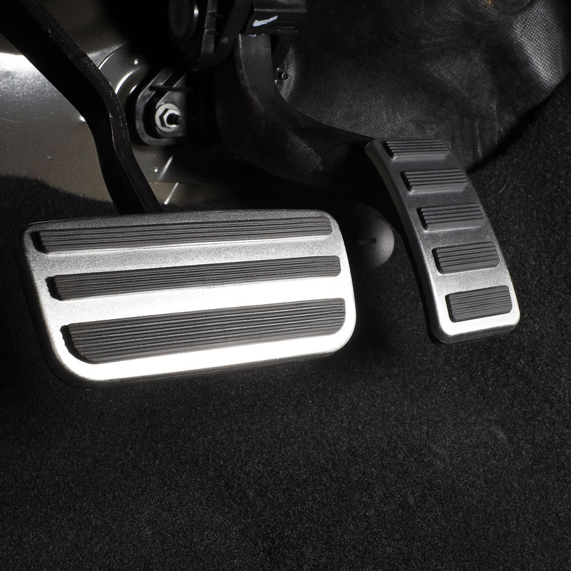 IAG I-Line 2pc Pedal Cover Set Silver For 2021+ Ford Bronco Automatic