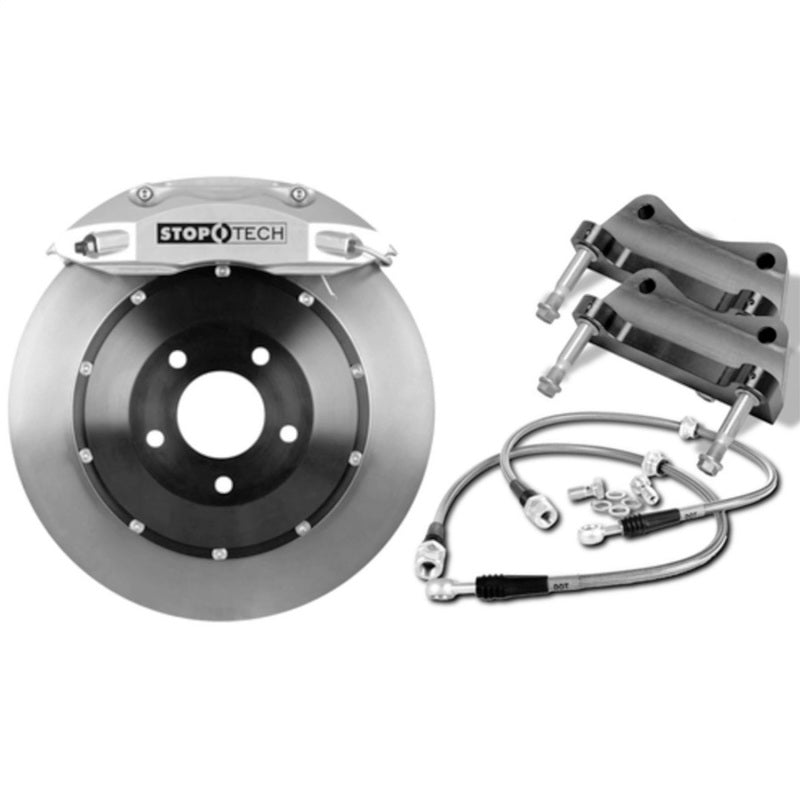 StopTech 13 Subaru BRZ BBK Front ST-40 Black Caliper 328 x 28 Slotted Rotor