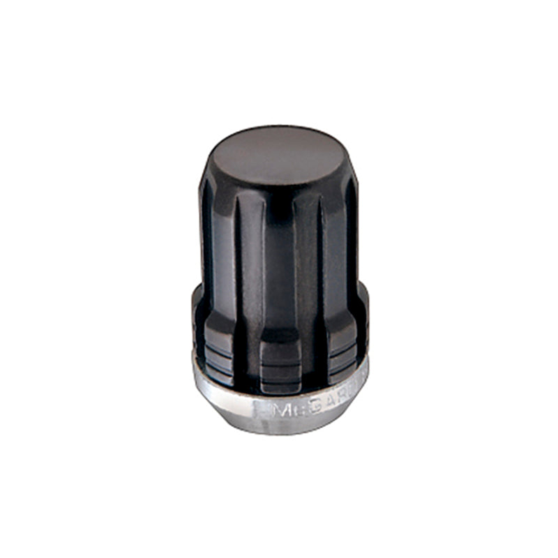 McGard SplineDrive Lug Nut (Cone Seat) M12X1.25 / 1.24in. Length (4-Pack) - Black (Req. Tool)