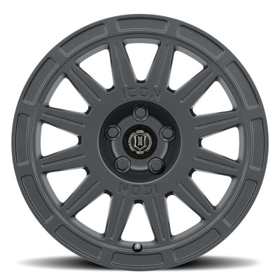 ICON Ricochet 15x7 5x100 15mm Offset 4.6in BS 56.1mm Bore Satin Black Wheel