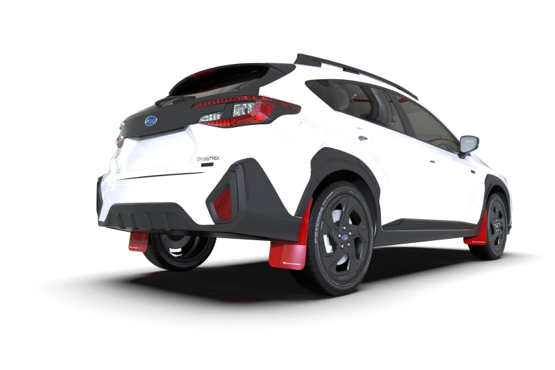 Rally Armor 24-25 Subaru Crosstrek Red UR Mud Flap White Logo