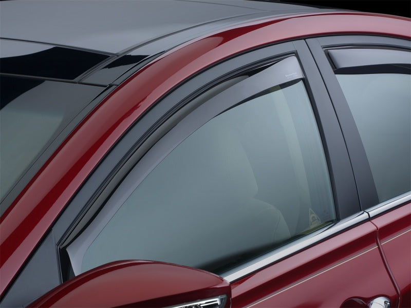 WeatherTech 08+ Subaru Impreza Front Side Window Deflectors - Dark Smoke