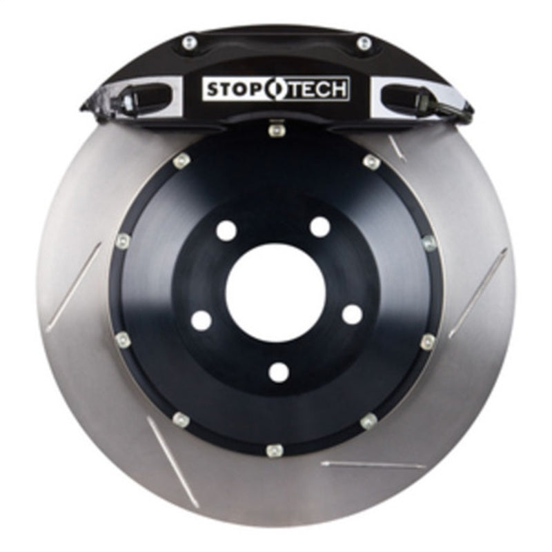 StopTech 08-12 WRX STi Front BBK ST40 355x32 Slotted Rotors Black Calipers