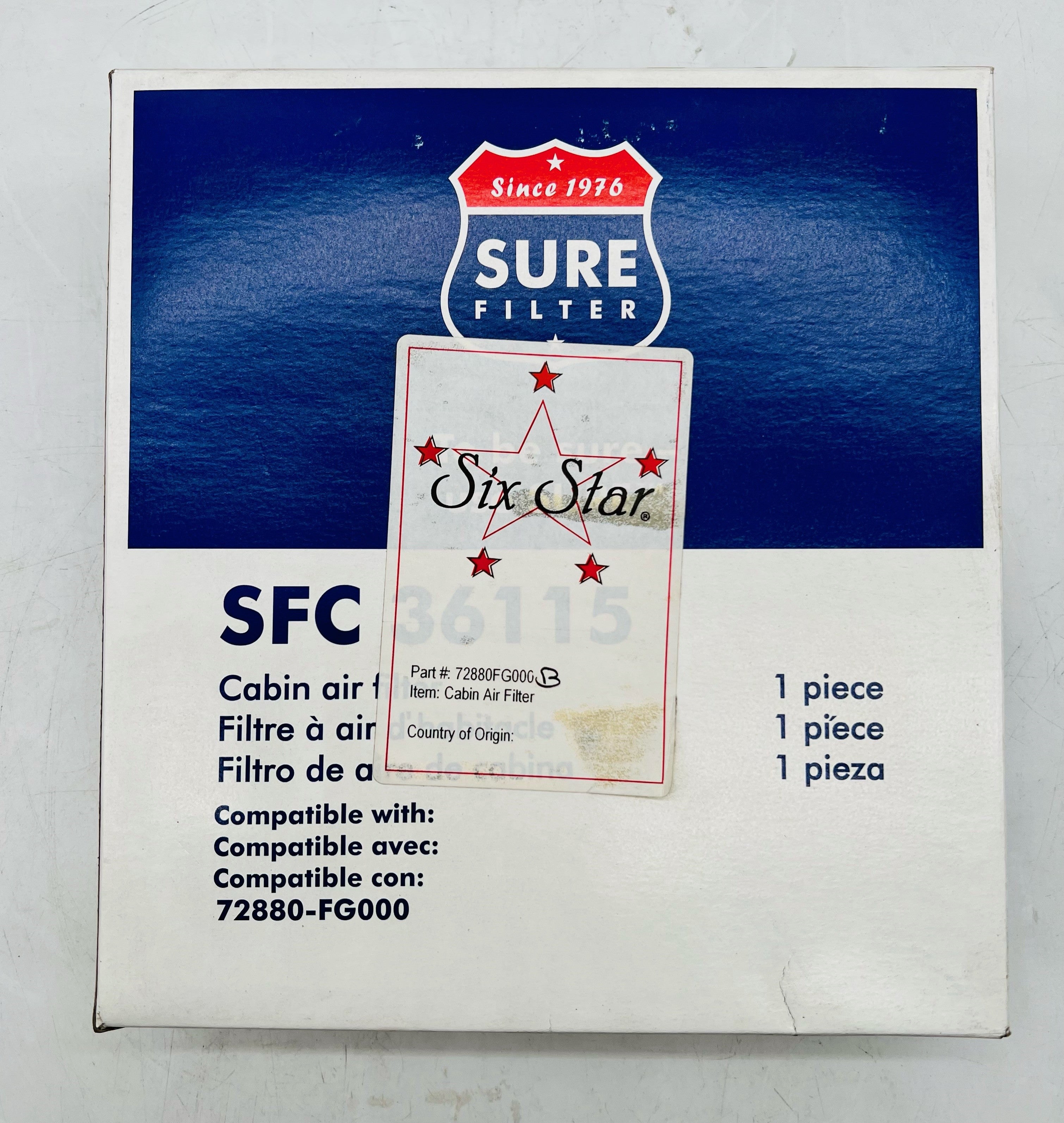 Cabin Air Filter 2008+