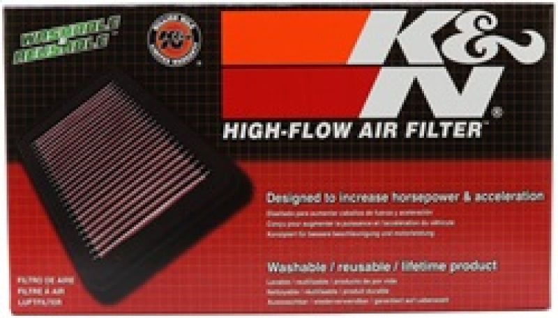 K&N 02-07 WRX/STi Drop In Air Filter 11in O/S Length / 6.563in O/S Width / 1.063in Height