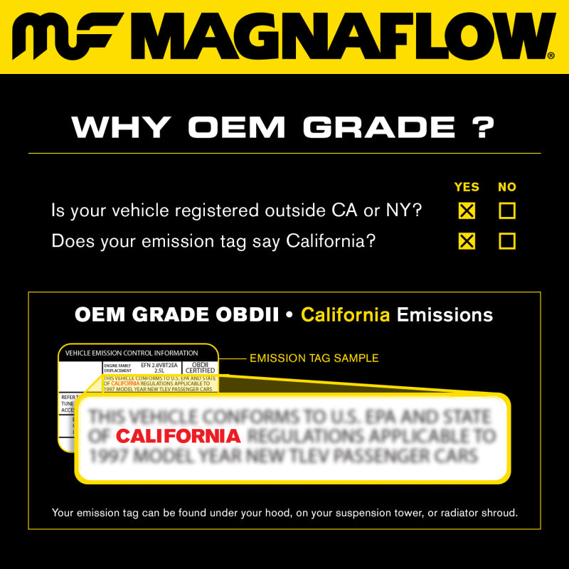MagnaFlow Conv Universal 2.50 Angled Inlet OEM