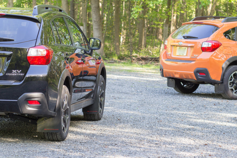 Rally Armor 13-17 Subaru Crosstrek XV Black UR Mud Flap w/Grey