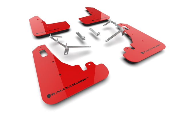 Rally Armor 22-26 Subaru BRZ / Toyota GR86 Red UR Mud Flap w/Black