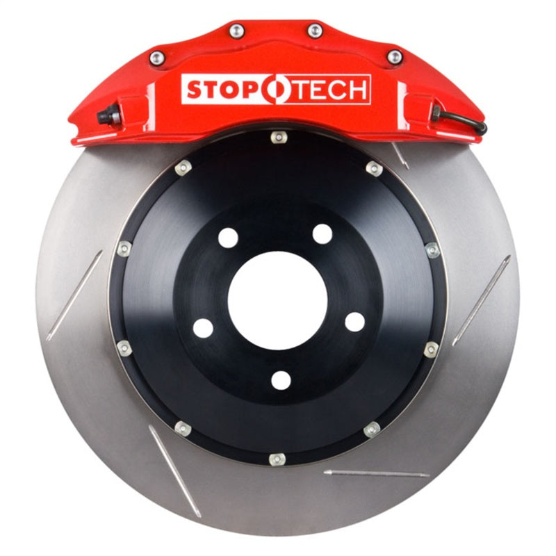 StopTech 08-09 WRX STi Front BBK ST60 355x32 Slotted Rotors Red Calipers