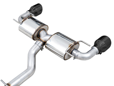 AWE Tuning Subaru BRZ/ Toyota GR86/ Toyota 86 Touring Edition Cat-Back Exhaust- Diamond Black Tips