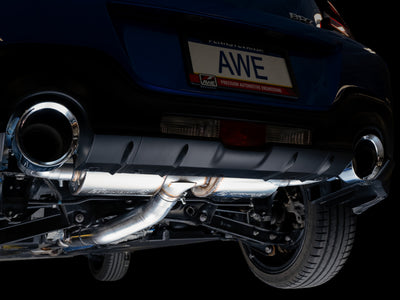AWE Tuning Subaru BRZ/ Toyota GR86/ Toyota 86 Touring Edition Cat-Back Exhaust- Chrome Silver Tips