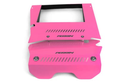 Perrin 2015+ Subaru WRX Engine Cover Kit - Hyper Pink