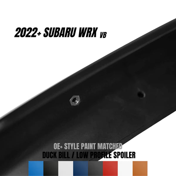 JDMuscle OE+ Style Paint Matched Duck Bill / Low Profile Spoiler for 2022+ Subaru WRX