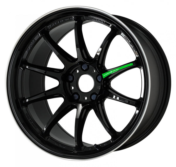 WORK Wheels Emotion ZR10 18X9.5 +38 5 x 114.3 Black Diamond Lip